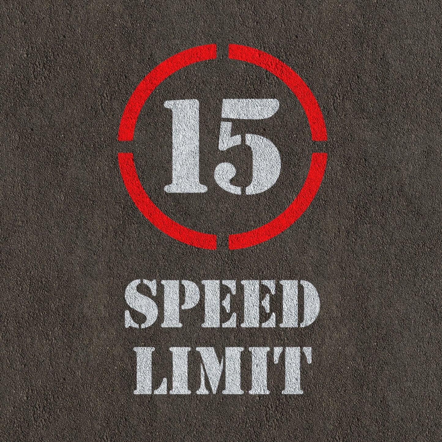 5mph Speed Limit Sign Stencil 