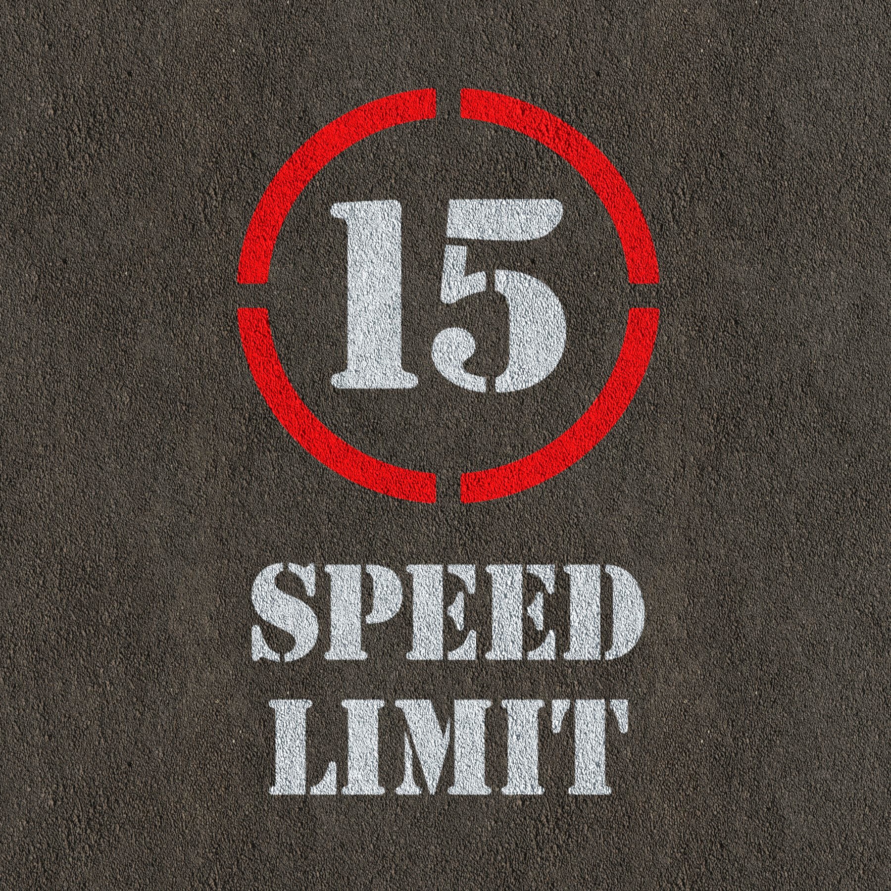 5mph Speed Limit Sign Stencil 