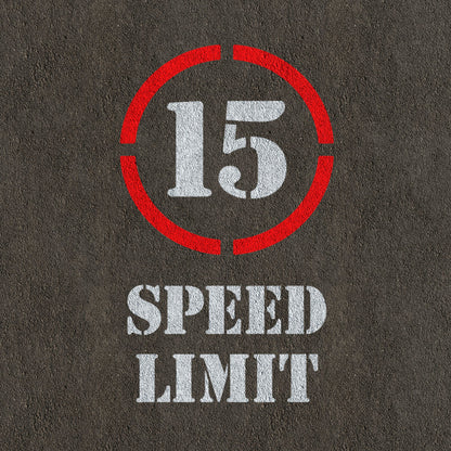 5mph Speed Limit Sign Stencil 