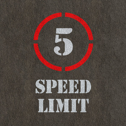 5mph Speed Limit Sign Stencil 