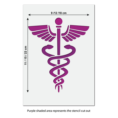 Medical Staff Stencil size guide