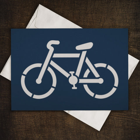 Bike Stencil - Cycling Craft Stencil Template- Small Bicycle Template