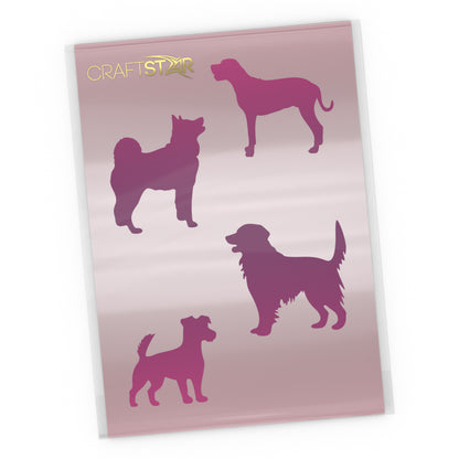 Craftstar dog stencil template set