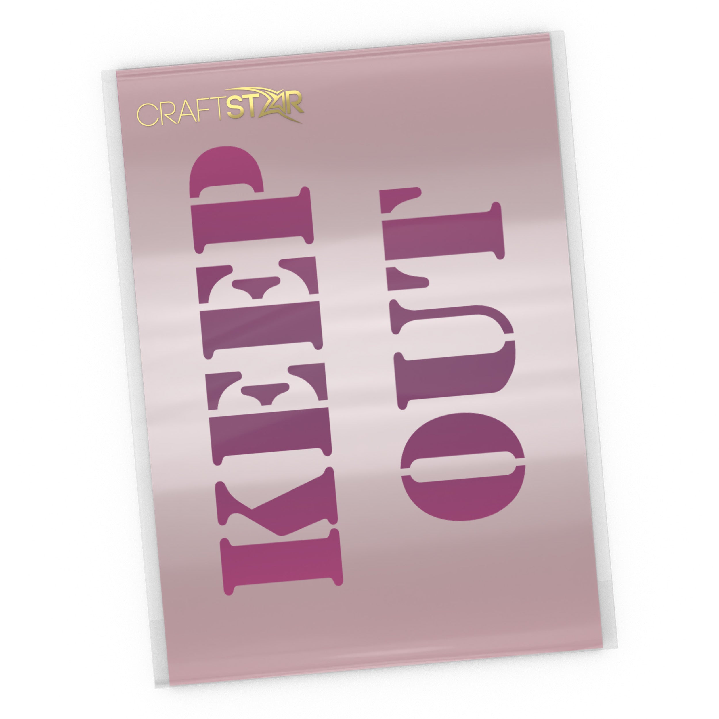 CraftStar Keep Out Stencil_Small size