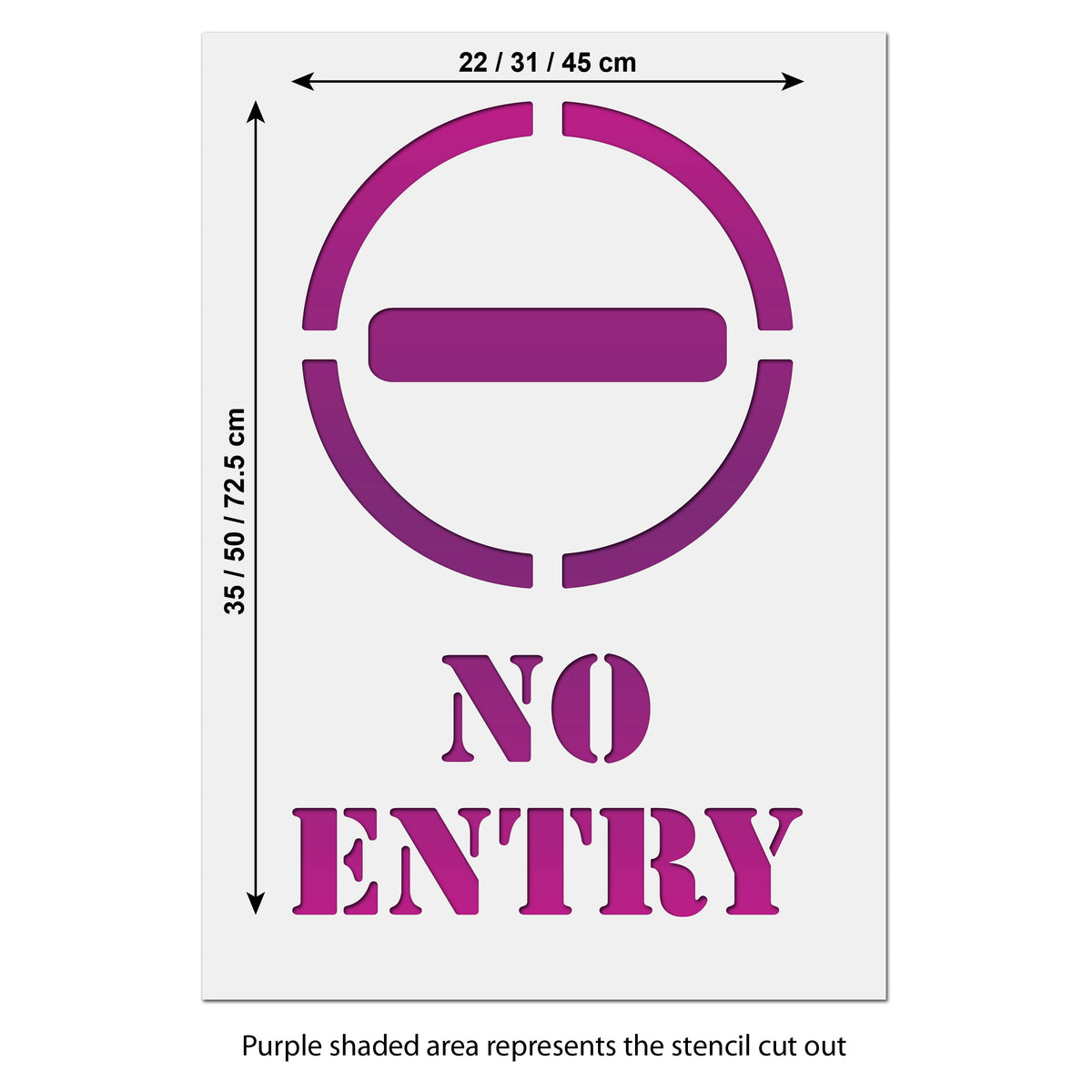 Abstract No Entry Signs No Entry Sign Stencil - No Entry Template | CraftStar