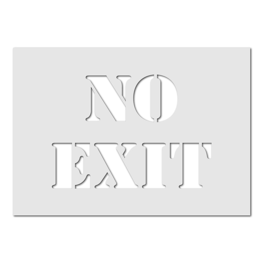 No Exit Sign Stencil - No Exit Template | CraftStar
