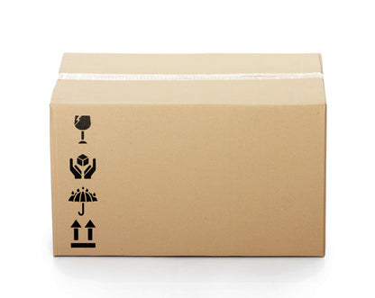 Fragile/ Handle With Care/ This Way Up / Keep Dry Icon Template Pack painted on box