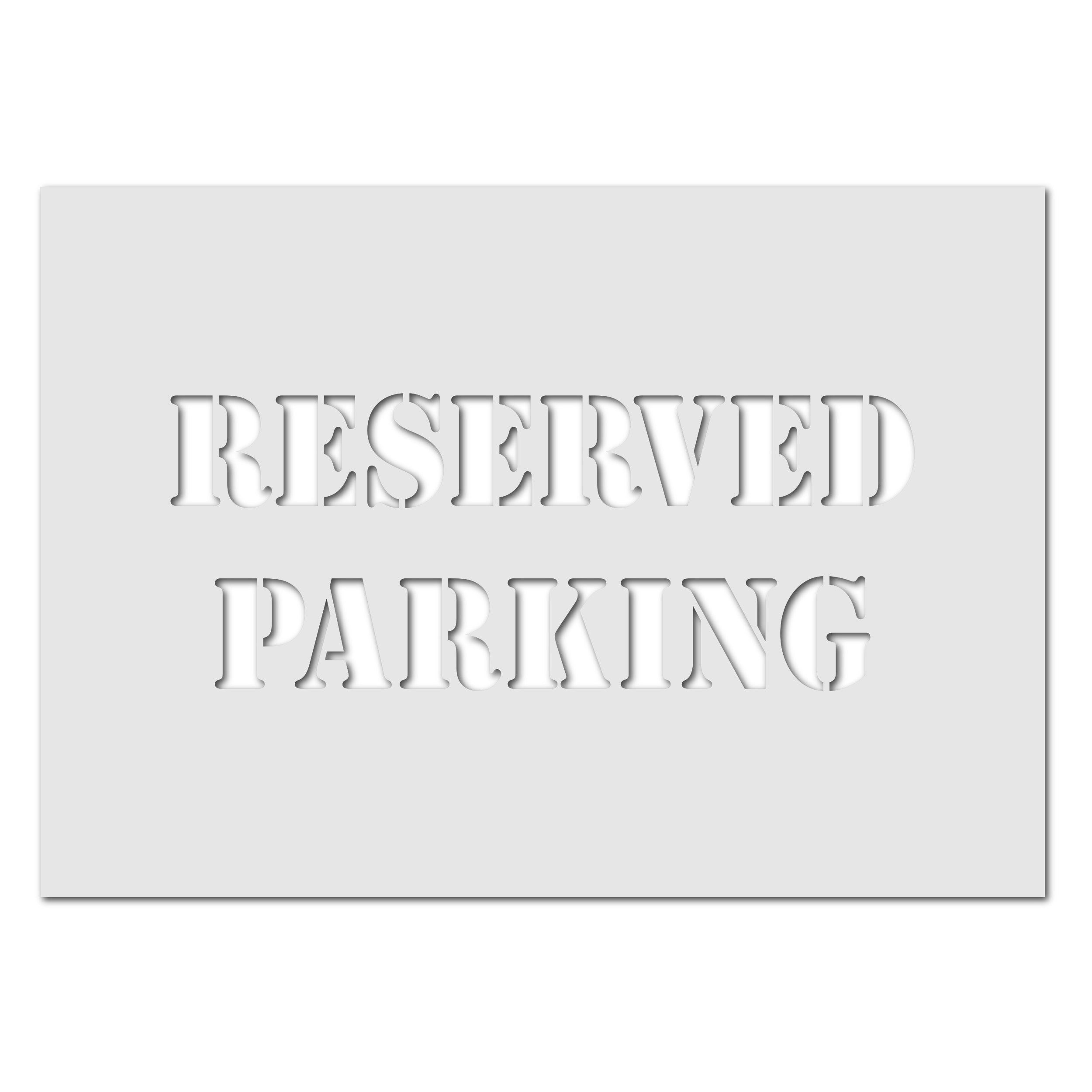 CraftStar reserved parking sign stencil