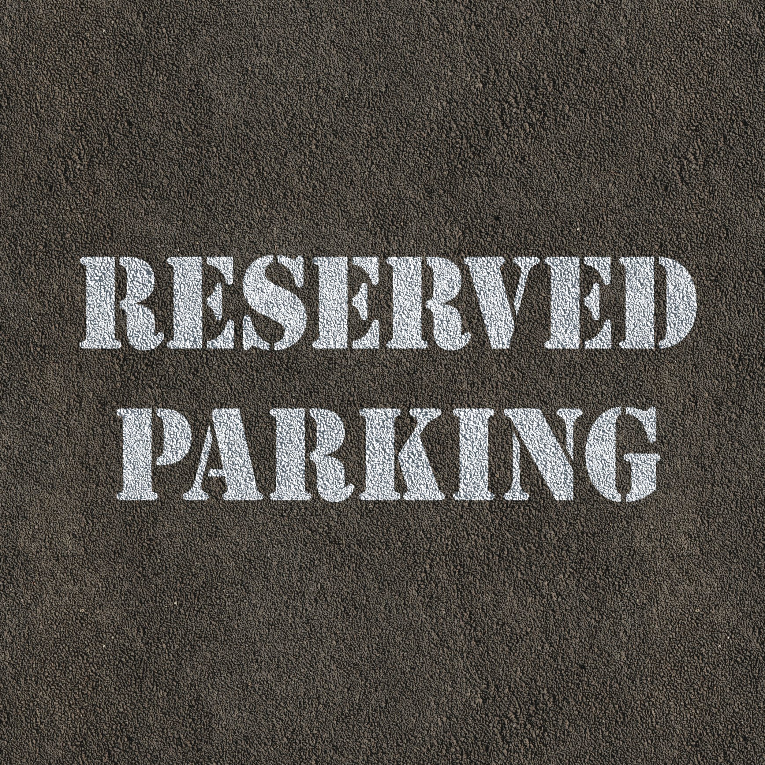 CraftStar reserved parking stencil