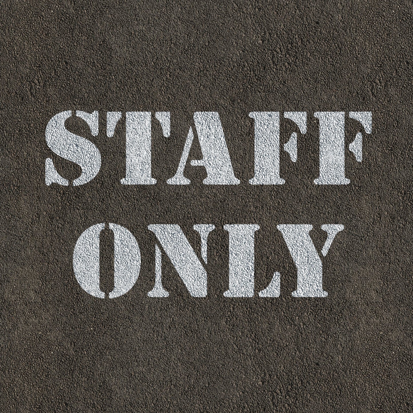 CraftStar Staff Only Stencil