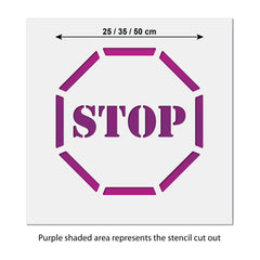CraftStar Stop Sign Stencil size information