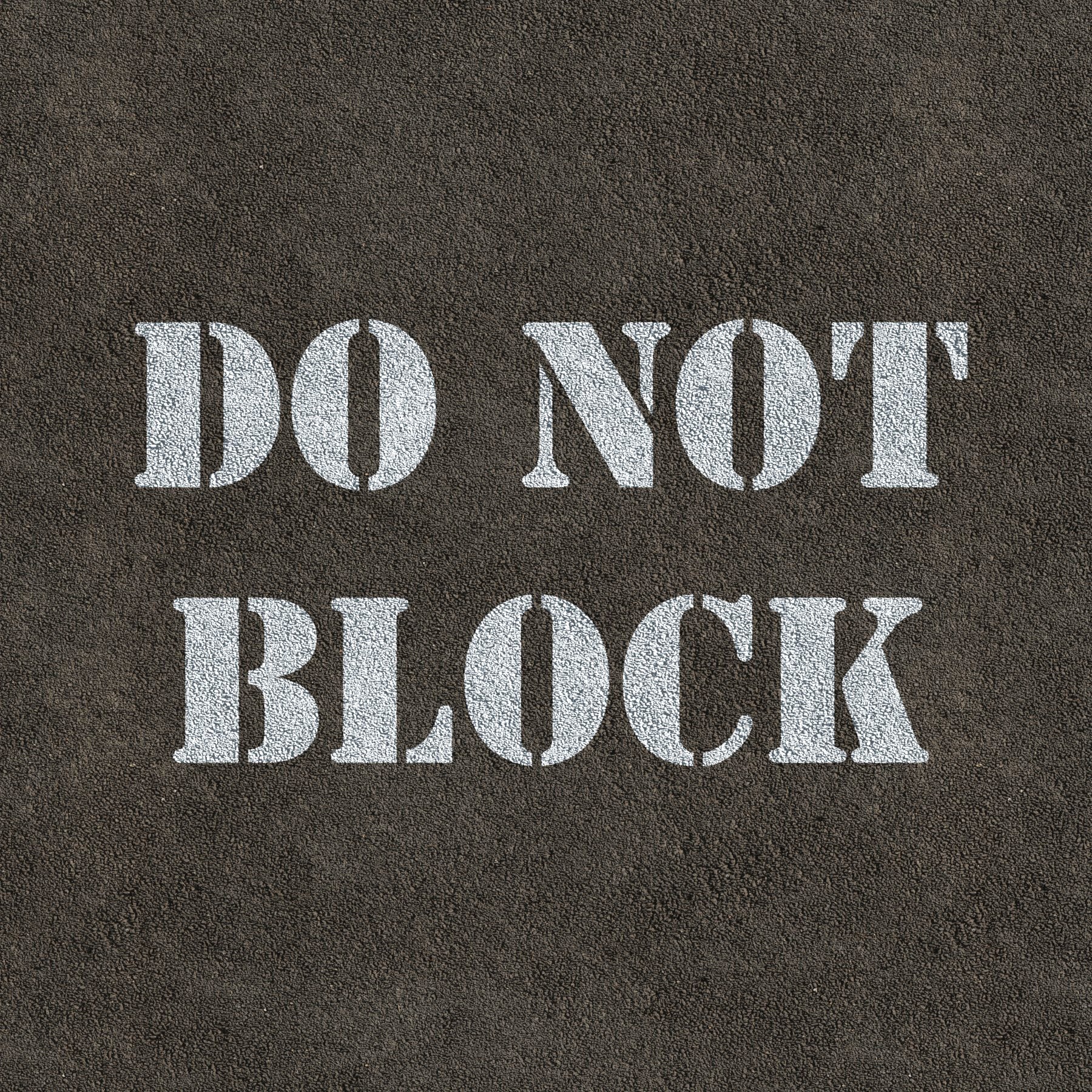 CraftStar Do Not Block Stencil _ Small Size