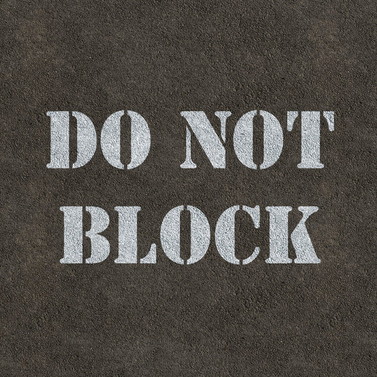 CraftStar Do Not Block Stencil 