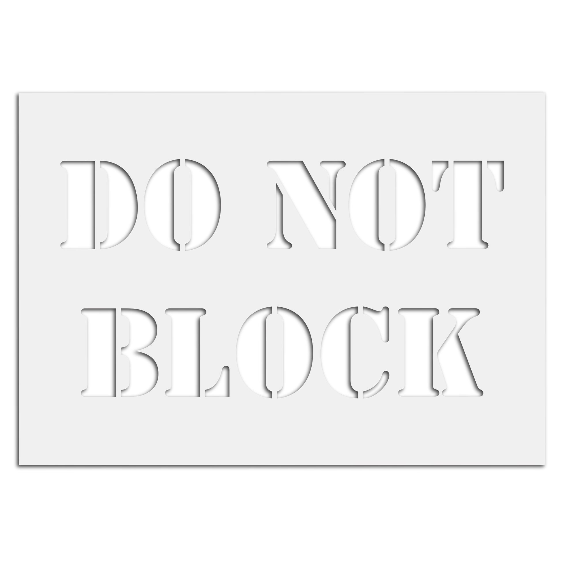 CraftStar Do Not Block Stencil 