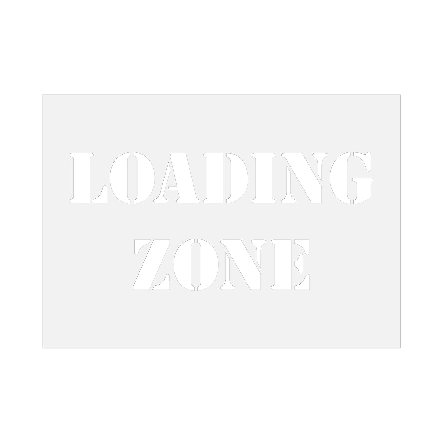 Loading Zone Stencil by CraftStar