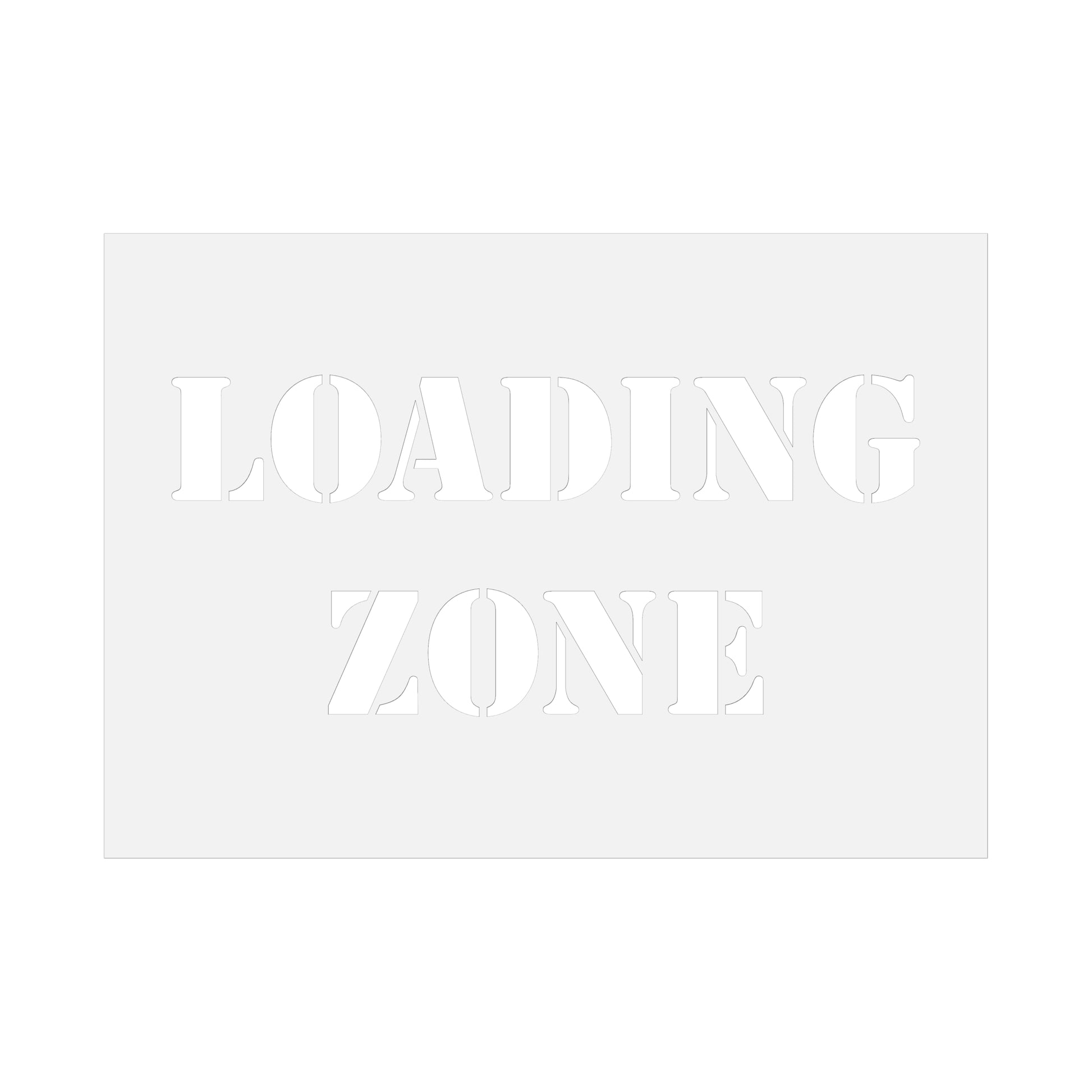 Loading Zone Stencil by CraftStar