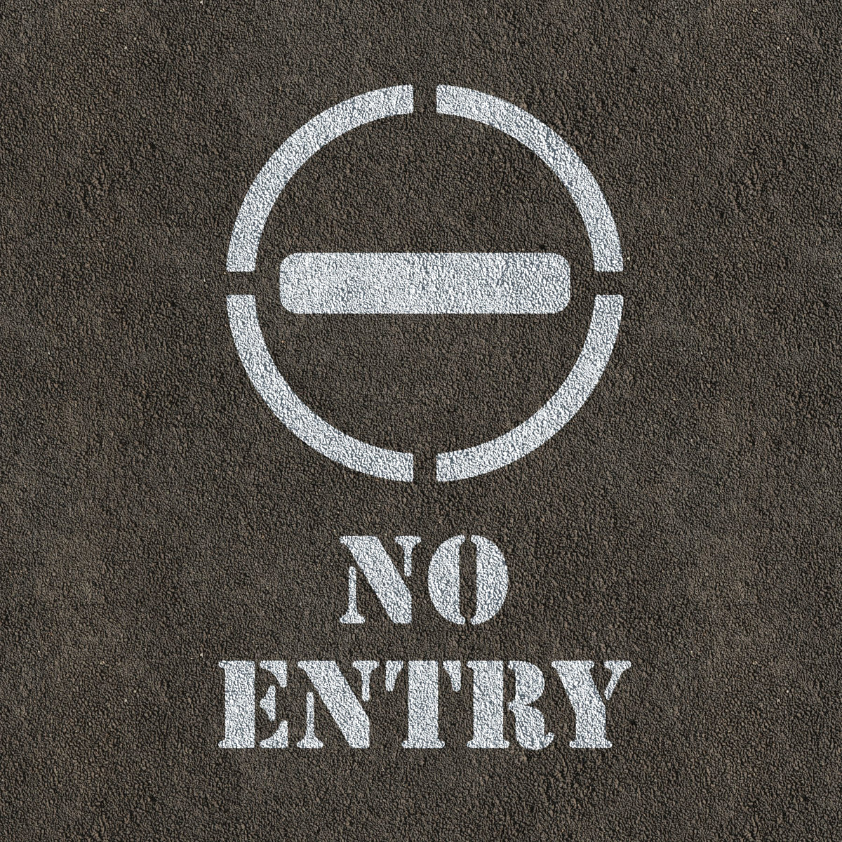 No Entry Sign Stencil - No Entry Template | CraftStar