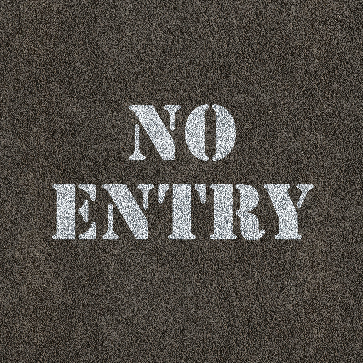 No Entry Sign Stencil - No Entry Template | CraftStar