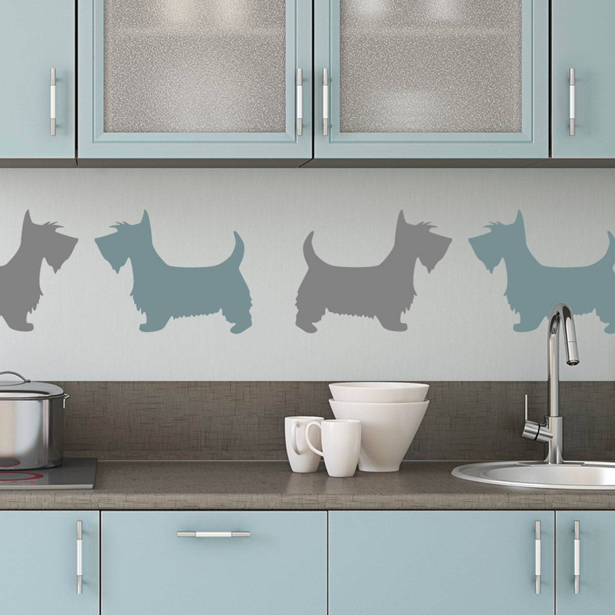 Scottie Dog Wall Stencil CraftStar