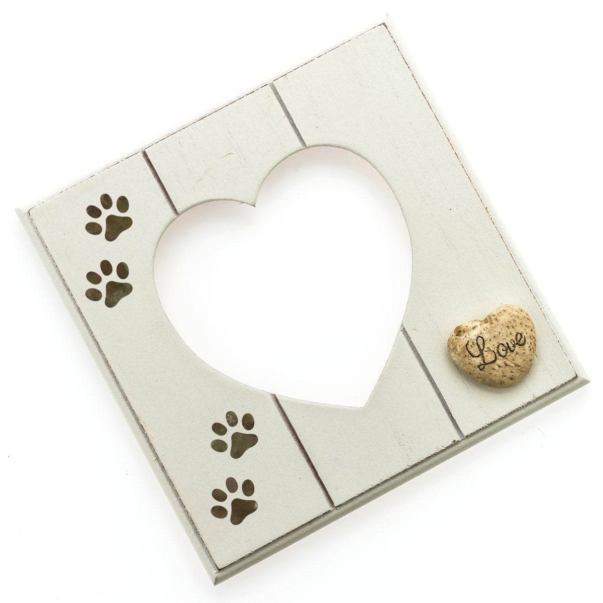 CraftStar Dog Paw Print Stencil on Picture Frame