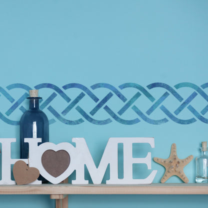 CraftStar Celtic Knot Border Stencil on wall