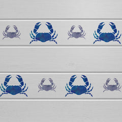 Craftstar Crab Stencil Set on Wooden Panels