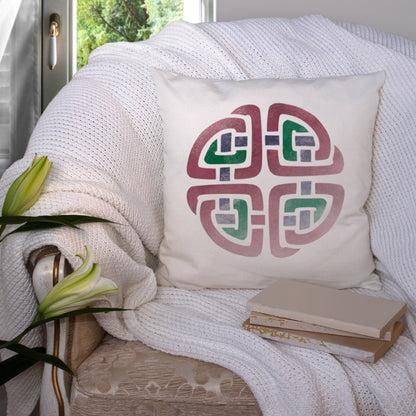 CraftStar Celtic Knot Wall Stencil on Fabric Cushion