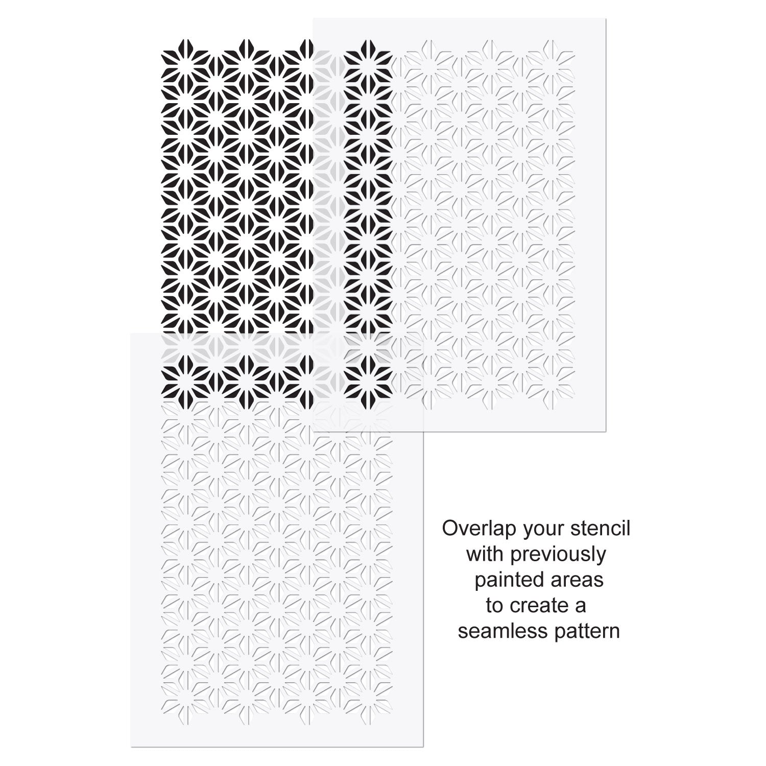 CraftStar Asanoha Pattern Stencil Use Guide