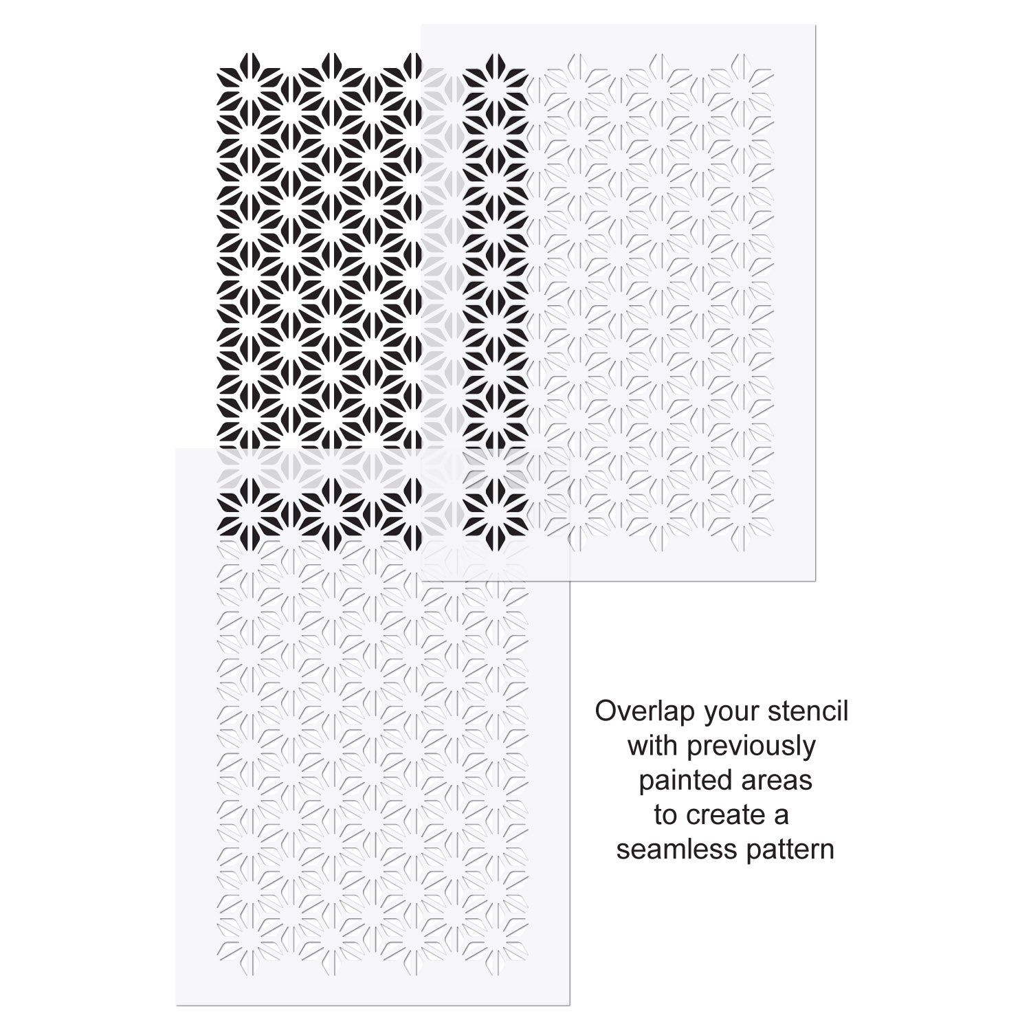 CraftStar Asanoha Large Pattern Stencil Use Guide