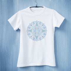 CraftStar Aztec Mandala Stencil on T shirt