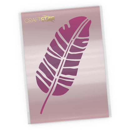 Banana Leaf Stencil - Craft Template