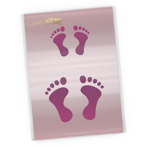 Baby Footprint Stencil Set