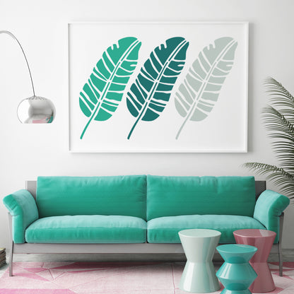 CraftStar Large Banana Leaf Stencil in large Frame