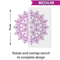 CraftStar Bindu Mandala - Size Guide - Medium