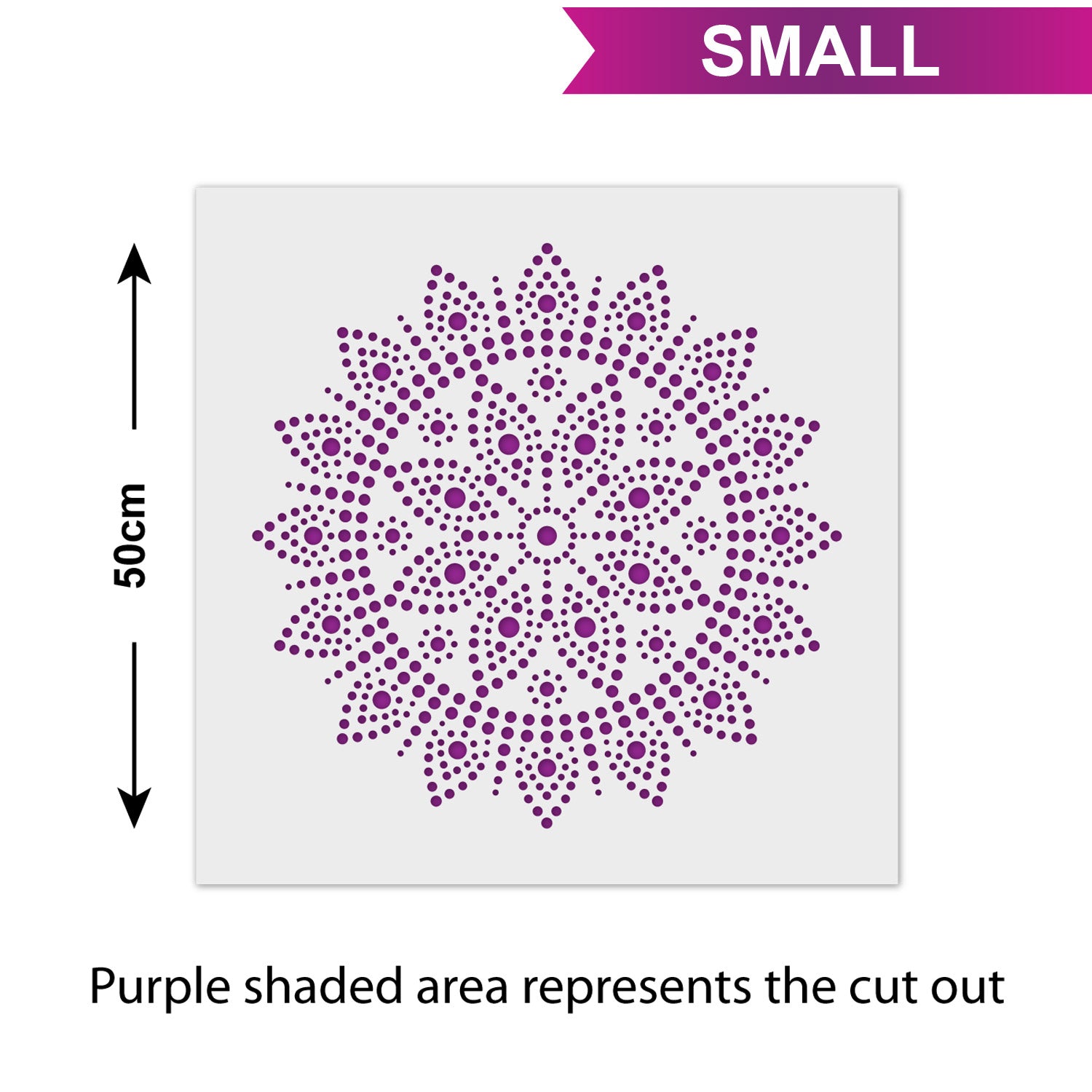CraftStar Bindu Mandala - Size Guide - Small