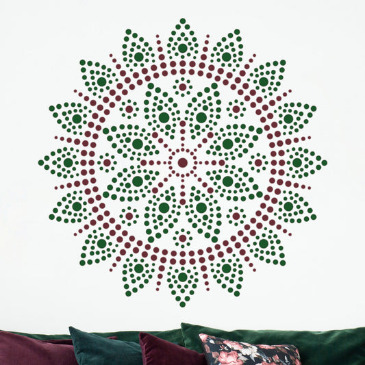 CraftStar Bindu Mandala - Large Wall Stencil