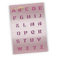 Classic Bold Font Alphabet Stencil - Alphabet Stencil Craft Template