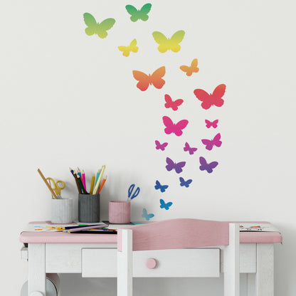 CraftStar Butterfly Stencil Set in Rainbow Colours