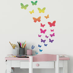 CraftStar Butterfly Stencil Set in Rainbow Colours