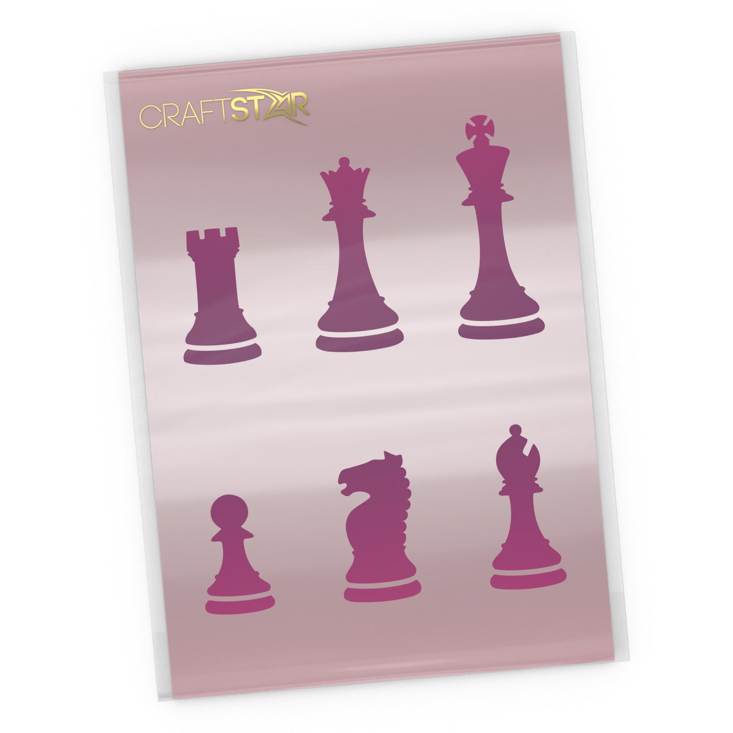 Chess Pieces Stencil Set