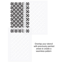 CraftStar Circle and Diamond Pattern Stencil use guide