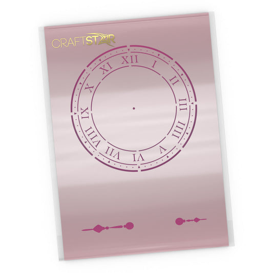 Vintage Clock Stencil - Craft Template