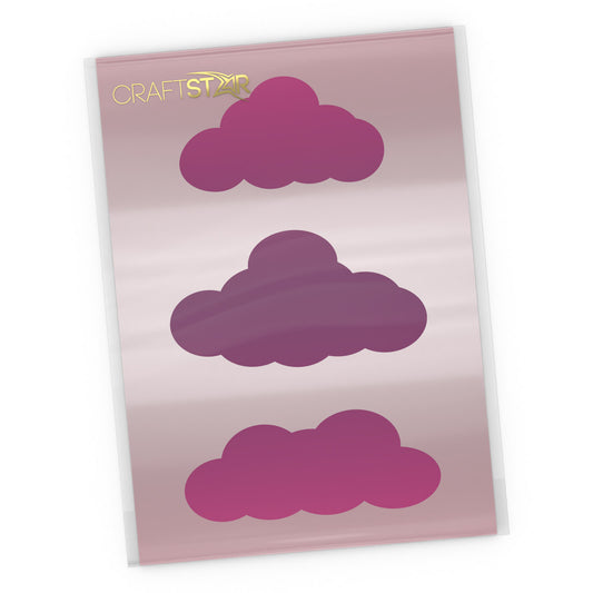 Clouds Stencil - Set of 3 Cloud Shapes