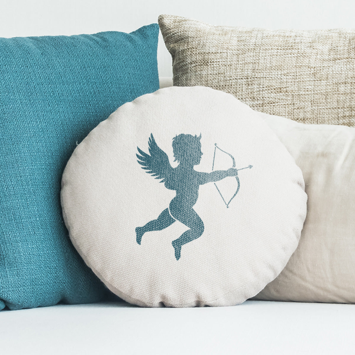 CraftStar Cupid Stencil on Cushion