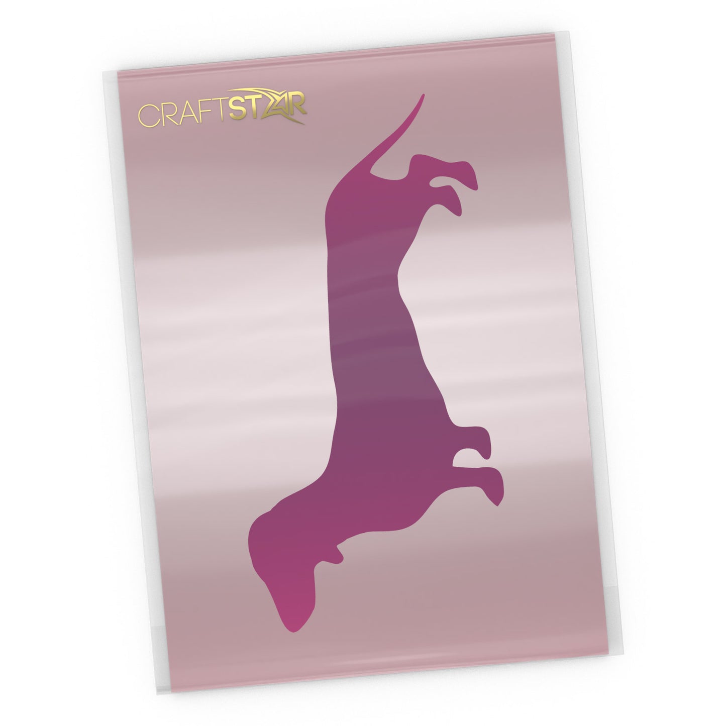 Dachshund Dog Stencil - A4 Craft Template