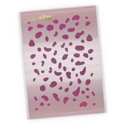 Dalmatian Spots Stencil - Craft Seamless Dalmatian Print Template