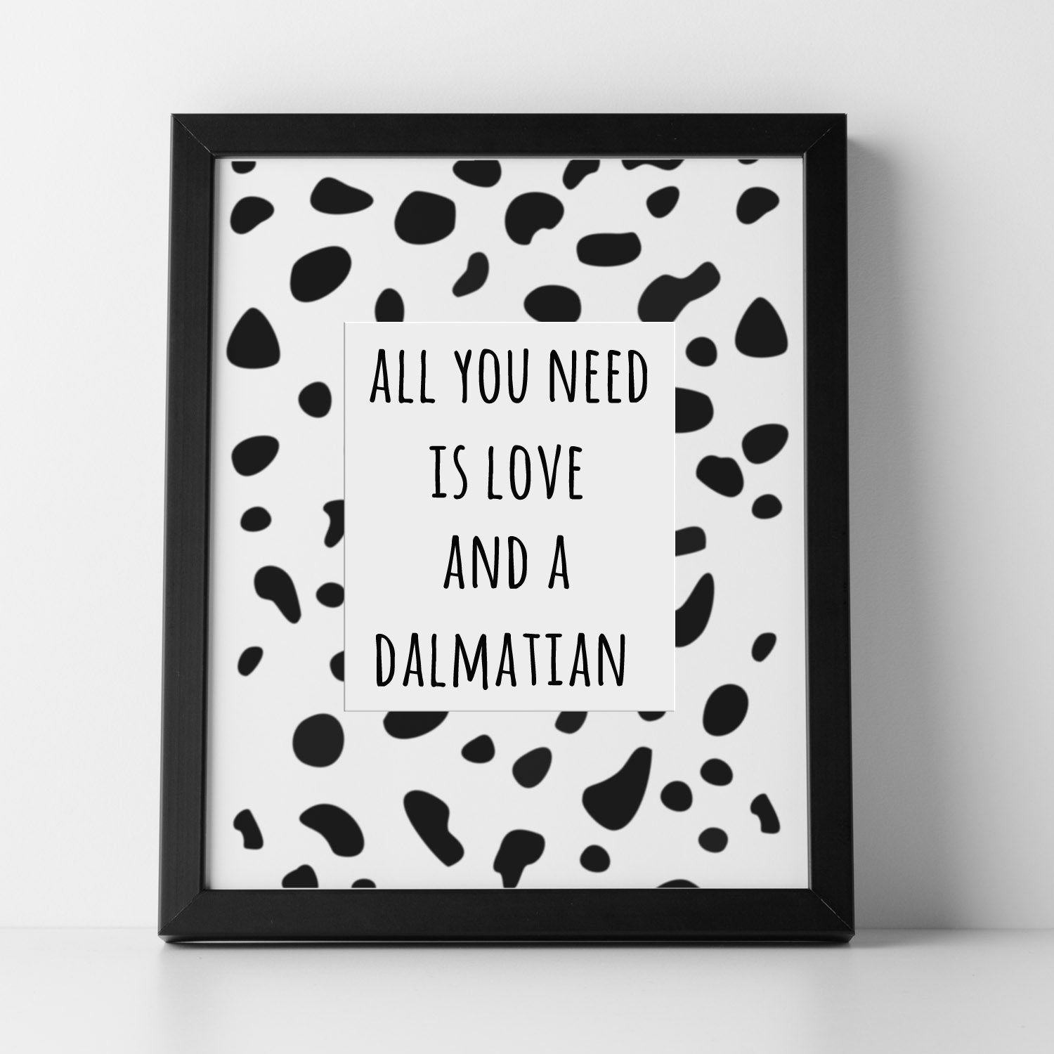 CraftStar Dalmatian Print Stencil as a framed picture