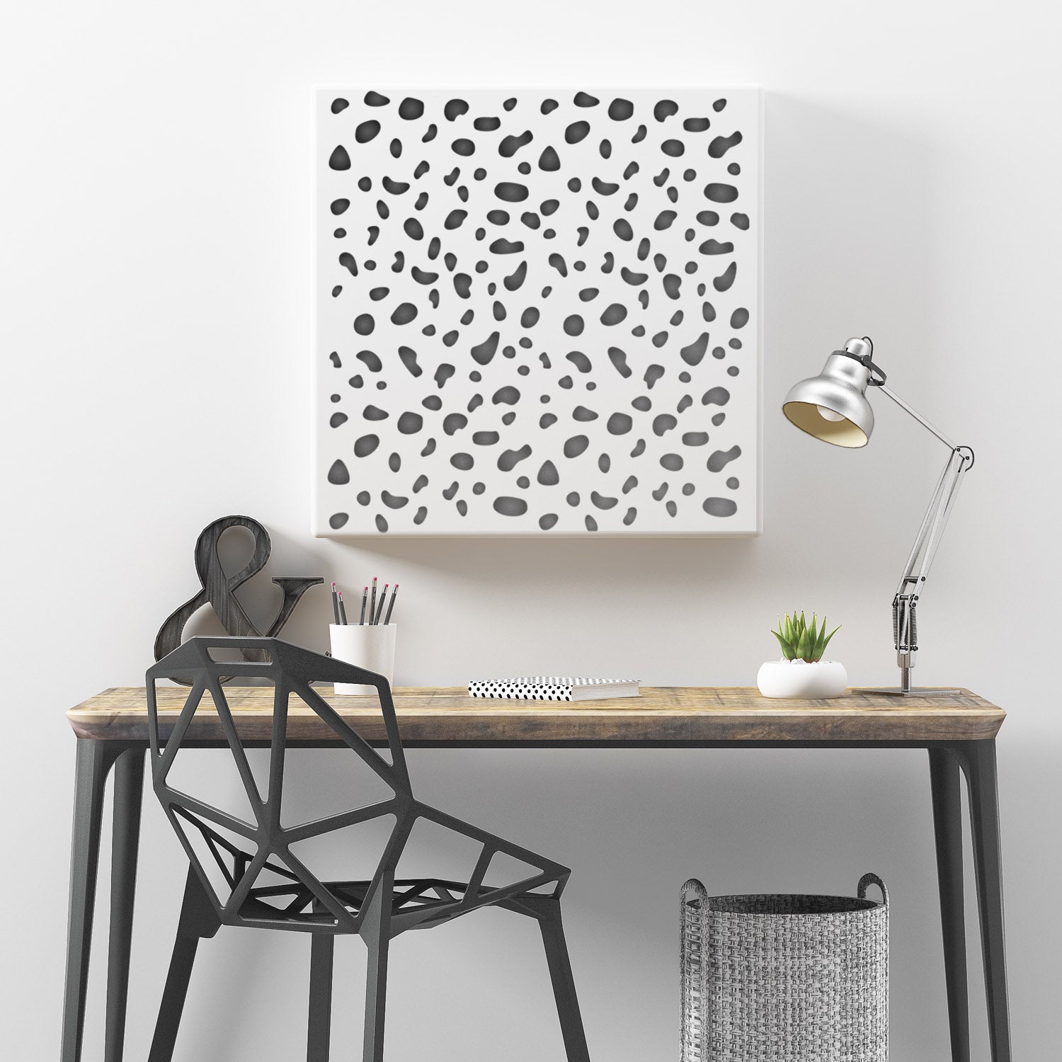 CraftStar Dalmatian Spots Pattern Stencil on Canvas