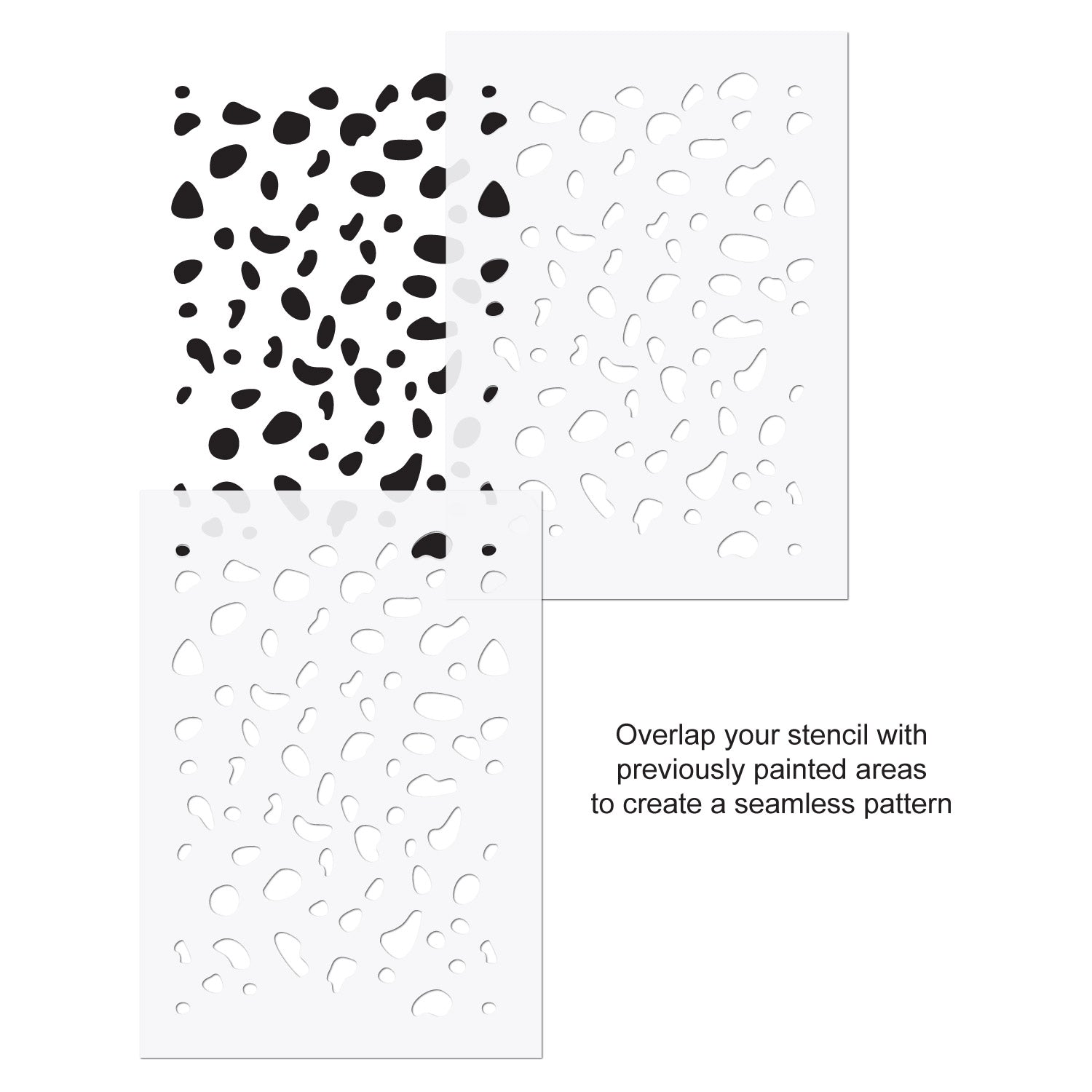 CraftStar Dalmatian Print Stencil USe Guide