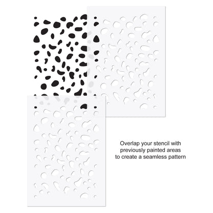 CraftStar Dalmatian Print Stencil USe Guide